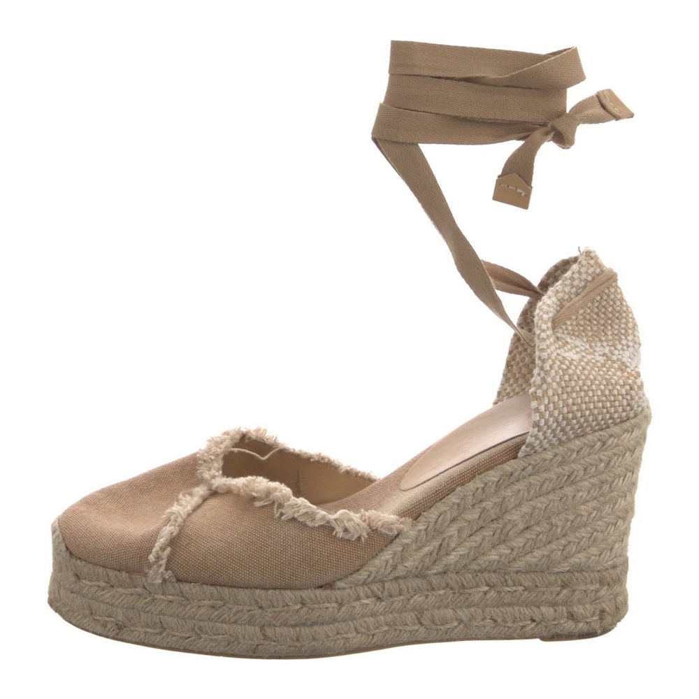 Loeffler Randall Tan Espadrilles with Jute Soles
